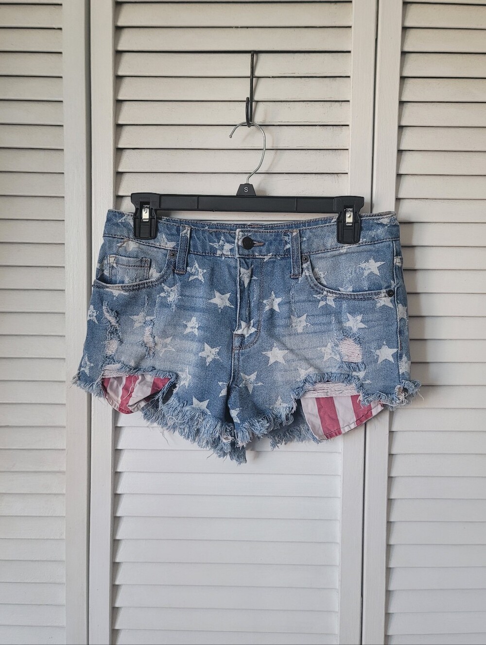 MOSSIMO SUPPLY CO. Patriotic Jean Shorts, Size 4